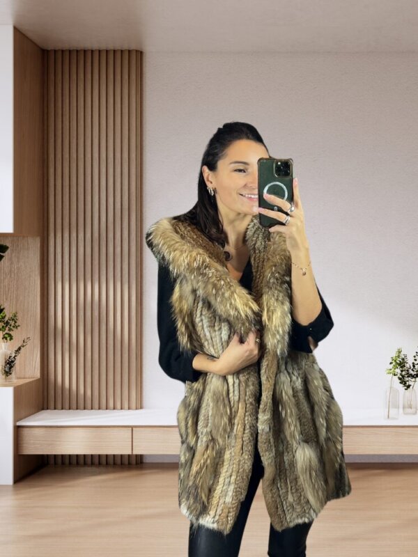 Veste en fourrure lapin RIZAL T.U